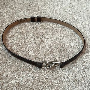 WCM New York Leather Clasp Belt